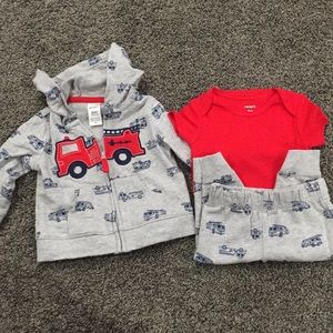 Carters firetruck outfit 6 months